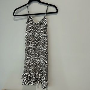 Girls Flowers By Zoe Animal print dress size youth Large.